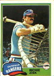 1981 Topps Baseball Cards      517     Richie Zisk